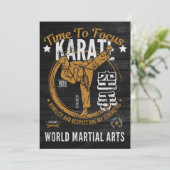Brief van Karate Uitnodiging (Staand voorkant)