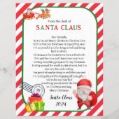 Brief van Kerstman Kerstmis (Voorkant)