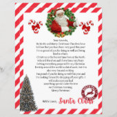 Brief van Kerstman Kerstmis (Voorkant / Achterkant)