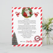 Brief van Kerstman Kerstmis (Staand voorkant)