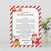 Brief van Kerstman Kerstmis (Staand voorkant)