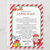 Brief van Kerstman Kerstmis (Voorkant)