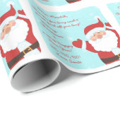 Brief van Kerstman Kerstmis Cadeaupapier (Rol Hoek)