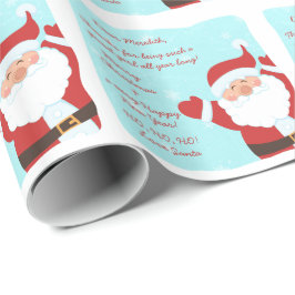 Brief van Kerstman Kerstmis Cadeaupapier