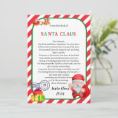 Brief van Kerstman Kerstmis Kaart (Staand voorkant)