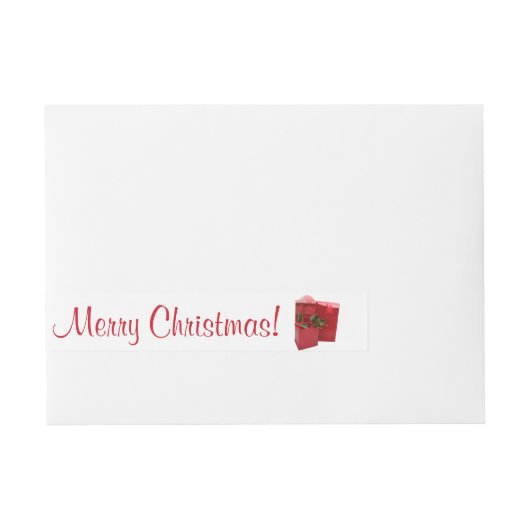 Brief van Kerstmis Adreslabel Wikkel (Voorkant)