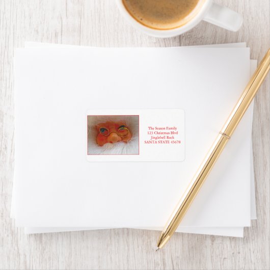 Brief van Kerstmis Etiket (Insitu)