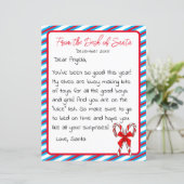 Brief van Kerstmis van het Kind Santa Clause (Staand voorkant)