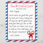 Brief van Kerstmis van het Kind Santa Clause (Voorkant)