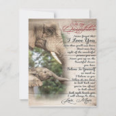 Brief van mama aan mijn dochter, verjaardagscadeau kaart (Voorkant)