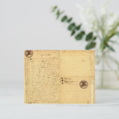 Brief van Michel de Montaigne 1585 Briefkaart (Staand voorkant)