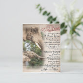 Brief van moeder aan dochter, verjaardagscadeau vo kaart (Staand voorkant)