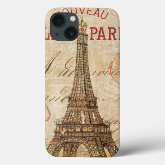 Brief van Parijs Case-Mate iPhone Case (Achterkant)