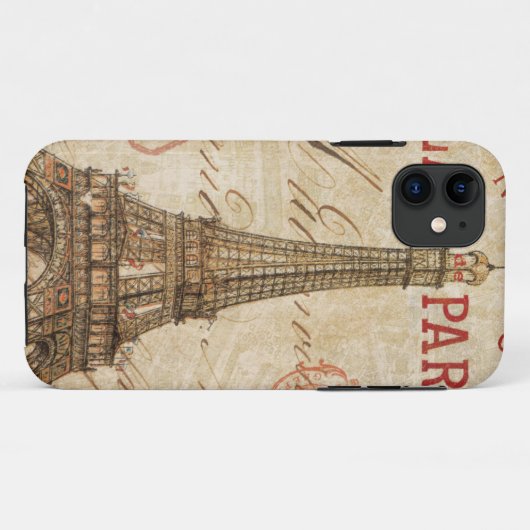 Brief van Parijs Case-Mate iPhone Case (Achterkant (horizontaal))