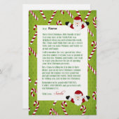 Brief van Santa Briefpapier (Voorkant / Achterkant)