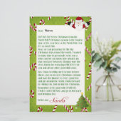 Brief van Santa Briefpapier (Staand voorkant)