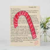 Brief van Santa Candy Cane Nutcrackers Feestdagenkaart (Staand voorkant)