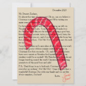 Brief van Santa Candy Cane Nutcrackers Feestdagenkaart (Voorkant)