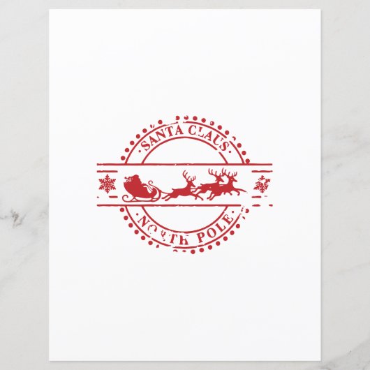 Brief van Santa Claus (Achterkant)