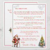 Brief van Santa Claus (Voorkant / Achterkant)