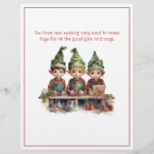 Brief van Santa Claus (Achterkant)