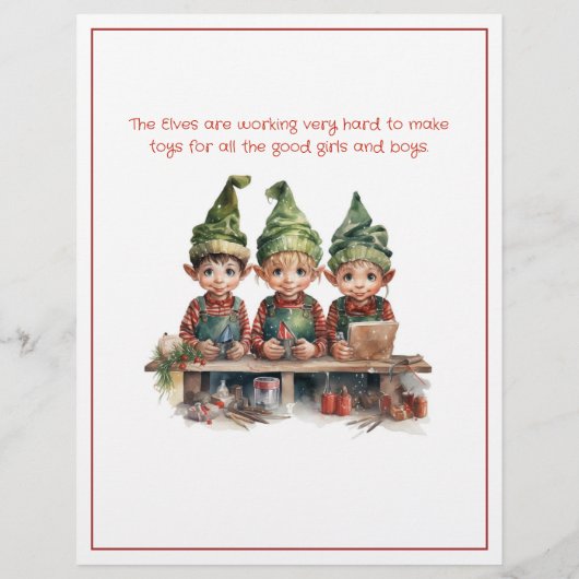 Brief van Santa Claus (Achterkant)