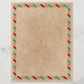 Brief van Santa Claus aan de sjabloon Noordpool Flyer (Achterkant)