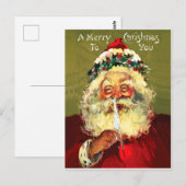 Brief van Santa Claus Briefkaart (Voorkant / Achterkant)