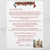 Brief van Santa Claus Elves Kousen Garland (Voorkant)