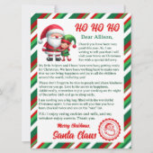 Brief van Santa Claus Feestdagenkaart (Voorkant)