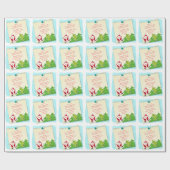 Brief van Santa Claus Notitie Papier Kerstmis (Vlak)