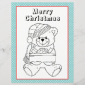 Brief van Santa gepersonaliseerde & kleurplaat (Achterkant)