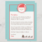 Brief van Santa gepersonaliseerde & kleurplaat (Voorkant / Achterkant)