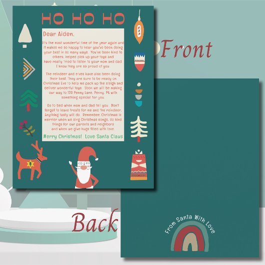 Brief van Santa Ho Ho Nordic Santa