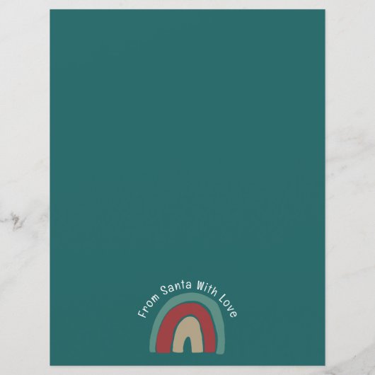 Brief van Santa Ho Ho Nordic Santa (Achterkant)