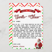 Brief van Santa Kaart (Voorkant / Achterkant)