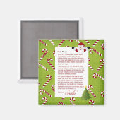 Brief van Santa Magneet (Voorkant / Achterkant)