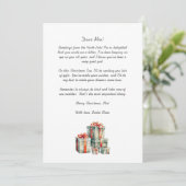 Brief van Santa naar baby kerstboom Feestdagenkaart (Staand voorkant)