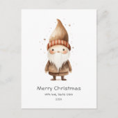 Brief van Santa naar baby Schattige Beige Boho Briefkaart (Voorkant)