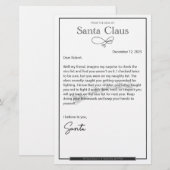 Brief van Santa Naughty bewerkbaar (Voorkant / Achterkant)