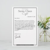 Brief van Santa Naughty bewerkbaar (Staand voorkant)