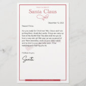 Brief van Santa Nice bewerkbaar (Voorkant)