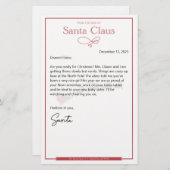 Brief van Santa Nice bewerkbaar (Voorkant / Achterkant)