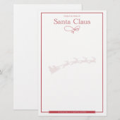 Brief van Santa Nice Blank (Voorkant / Achterkant)