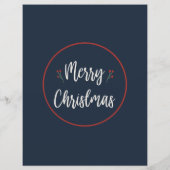 Brief van Santa Nordic Merry Christmas (Achterkant)