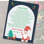 Brief van Santa Nordic Merry Christmas<br><div class="desc">Verras je kind of kleinkind met een schattige brief van de kerstman! Je zal hun hart vullen met vreugde en de beste mama en papa of grootouder zijn door deze unieke, schattige, noordse brief van de Kerstman afkomstig van de Noordpool te personaliseren. Dit zal het lachen en plezier doen toenemen,...</div>