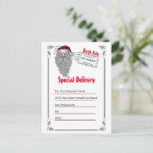 Brief van Santa North Pole aan kinderen Briefkaart (Staand voorkant)