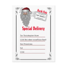 Brief van Santa North Pole aan kinderen