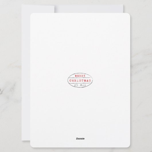 Brief van Santa North Pole Feestdagenkaart (Achterkant)