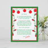 Brief van Santa Paper Sheet (Staand voorkant)